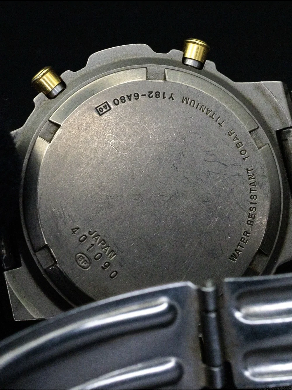 Seiko Alba Rare Epsilon Y812-6A80 Vintage Titanium 40mm JDM Import Chronograph